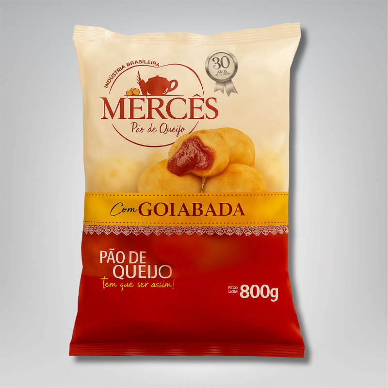 Pão de Queijo Recheado com Goiabada 800g [RJ]